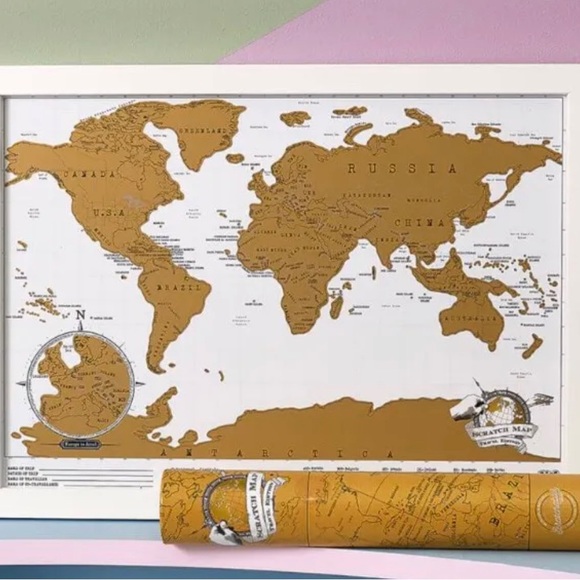 Brand new scratch travel map - Picture 2 of 2